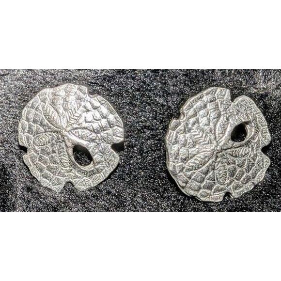 Vintage Yorkshire Designs Collector Series 1978 Pewter Earrings in Trinket Box - Picture 2 of 6